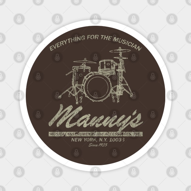 Manny's Music 1935 (Fresh Design) Magnet by DESIPRAMUKA